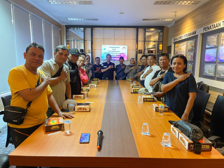 Humas Polresta Sidoarjo Ajak Wartawan Media Online Perkuat Cooling System Jelang Pemilu 2024