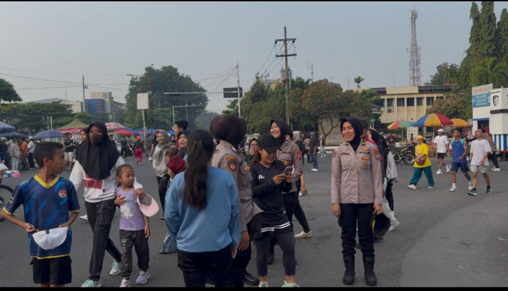 Harkamtibmas, Polresta Sidoarjo Maksimalkan Patroli Polwan Jenggala Presisi