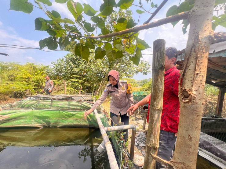 POLRESTA SIDOARJO | Polwan Penggerak Ketahanan Pangan Brigpol Shinta Puspitasari Turun Langsung ke Warga