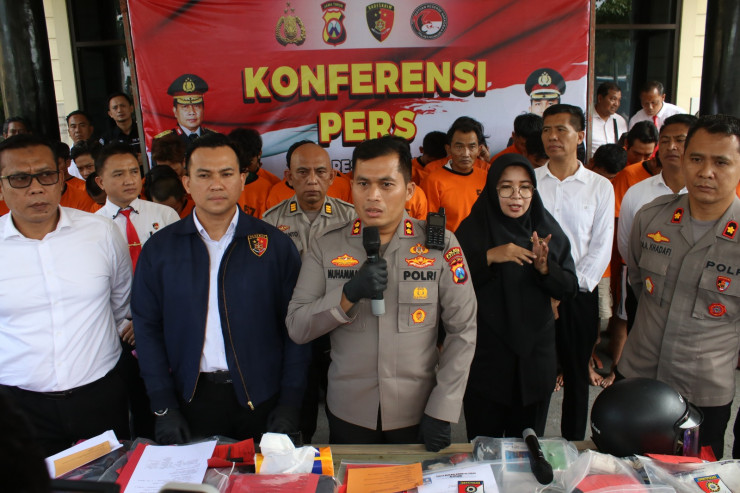 Polres Nganjuk Berhasil Ungkap Kasus Sepanjang Januari 2023, Puluhan Tersangka Diamankan