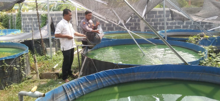 Polsek Krian Dampingi Warga Junwangi Budidaya Lele, Perkuat Ketahanan Pangan Polresta Sidoarjo